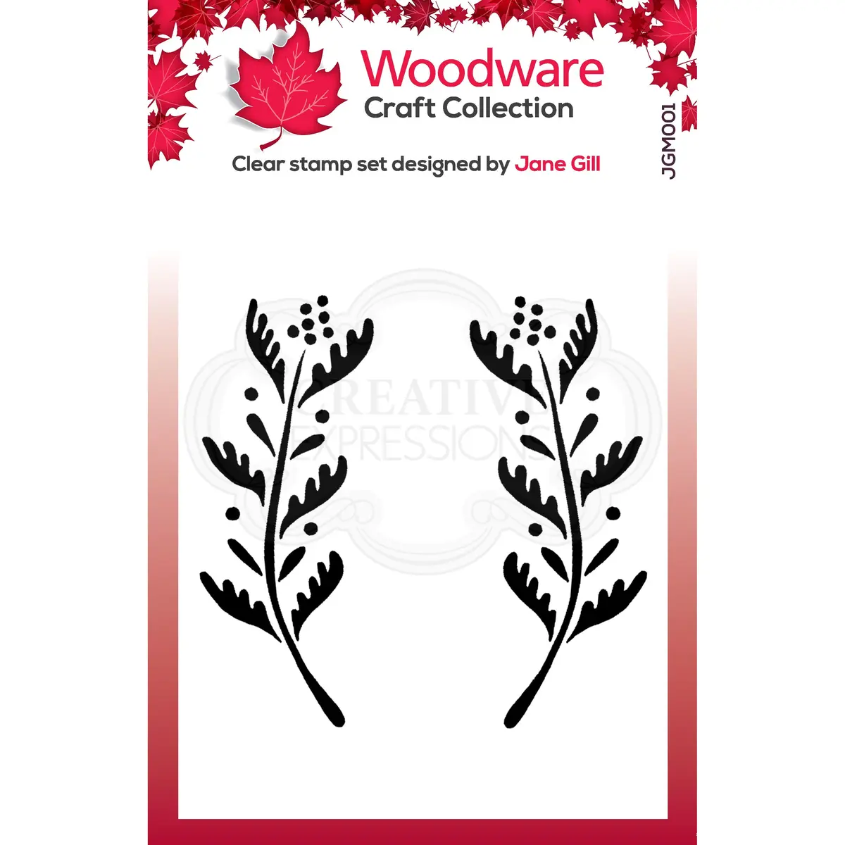 Woodware Clear Singles Ellie Leaf 1
