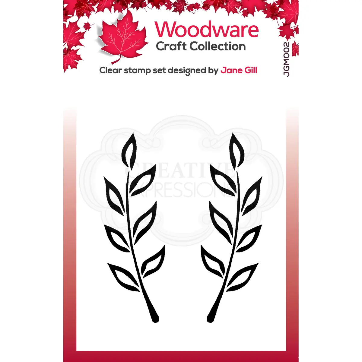Woodware Clear Singles Fiona Leaf 1