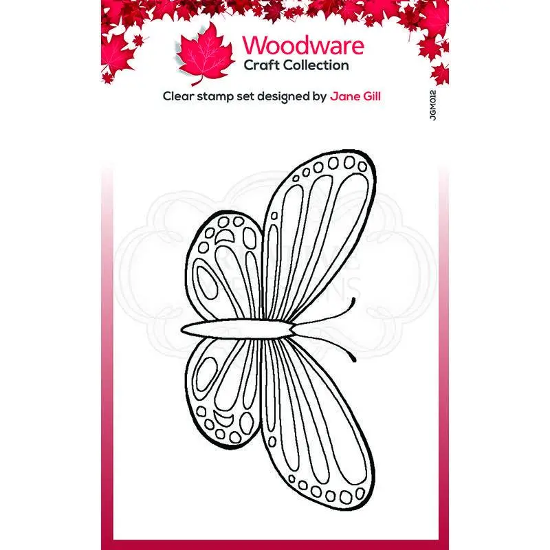 Woodware Clear Singles Mini Wings - Common Blue 2.6 In X 1.7 In Stamp 1