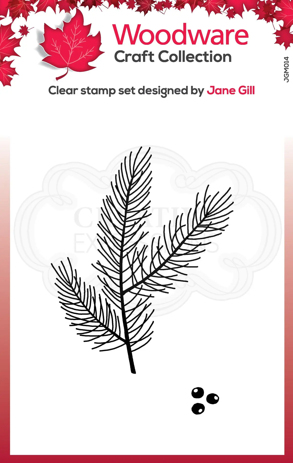 Woodware Clear Singles Mini Pine Branch 1
