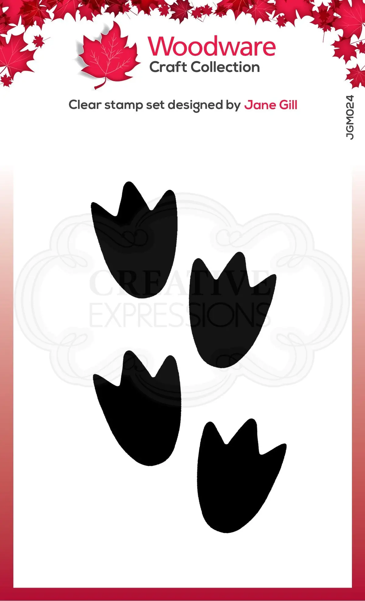 Woodware Clear Singles Festive Fuzzies - Mini Penguin Feet 2.6 In X 1.7 In Stamp 1