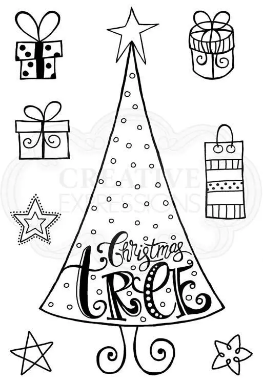 Woodware Clear Singles - Dotty Tree 1