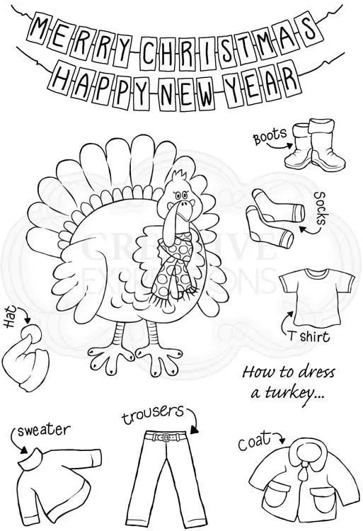 Woodware Clear Stamps - Turkey 1