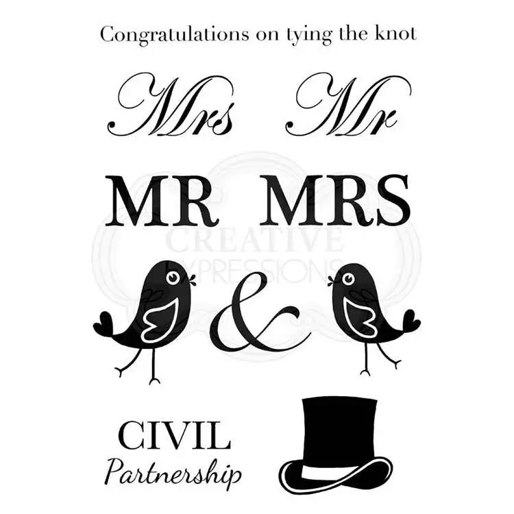 Woodware Clear Singles A Civil Wedding 1