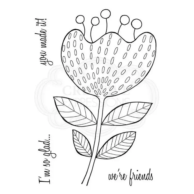 Woodware Clear Singles Bold Blooms - Katrina 1