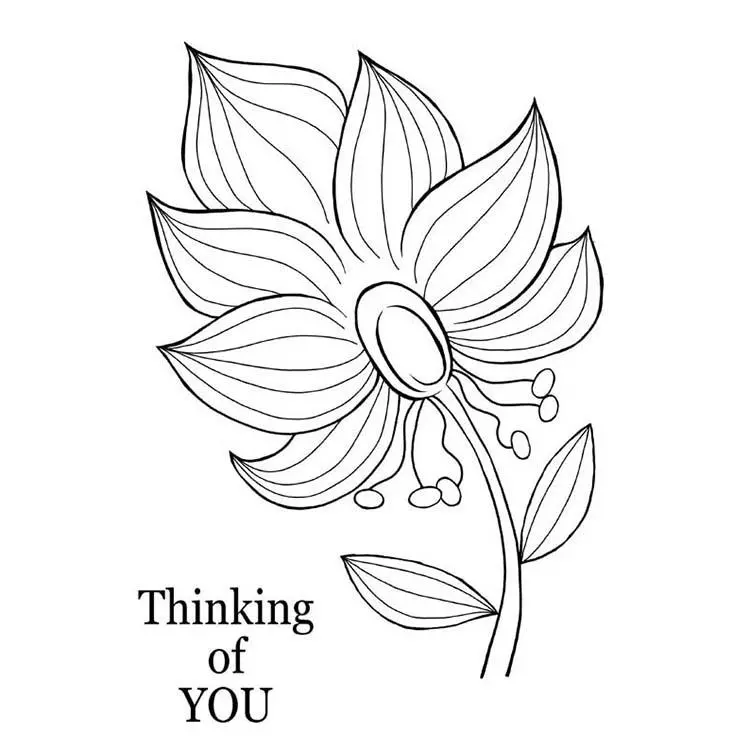 Woodware Clear Singles Bold Blooms - Tanya 1