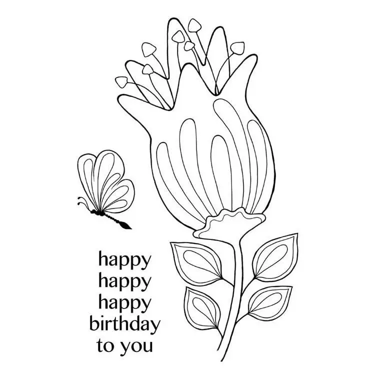 Woodware Clear Singles Bold Blooms - Quincy 1