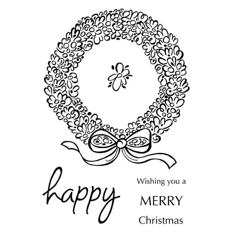 Woodware Clear Singles Loopy Wreath 1