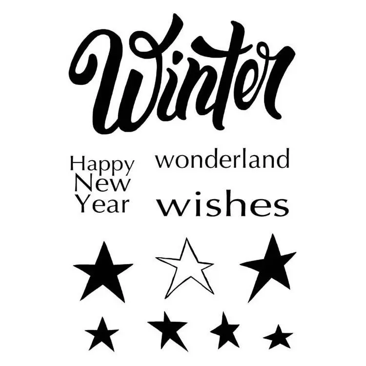 Woodware Clear Singles Winter Wonderland 1