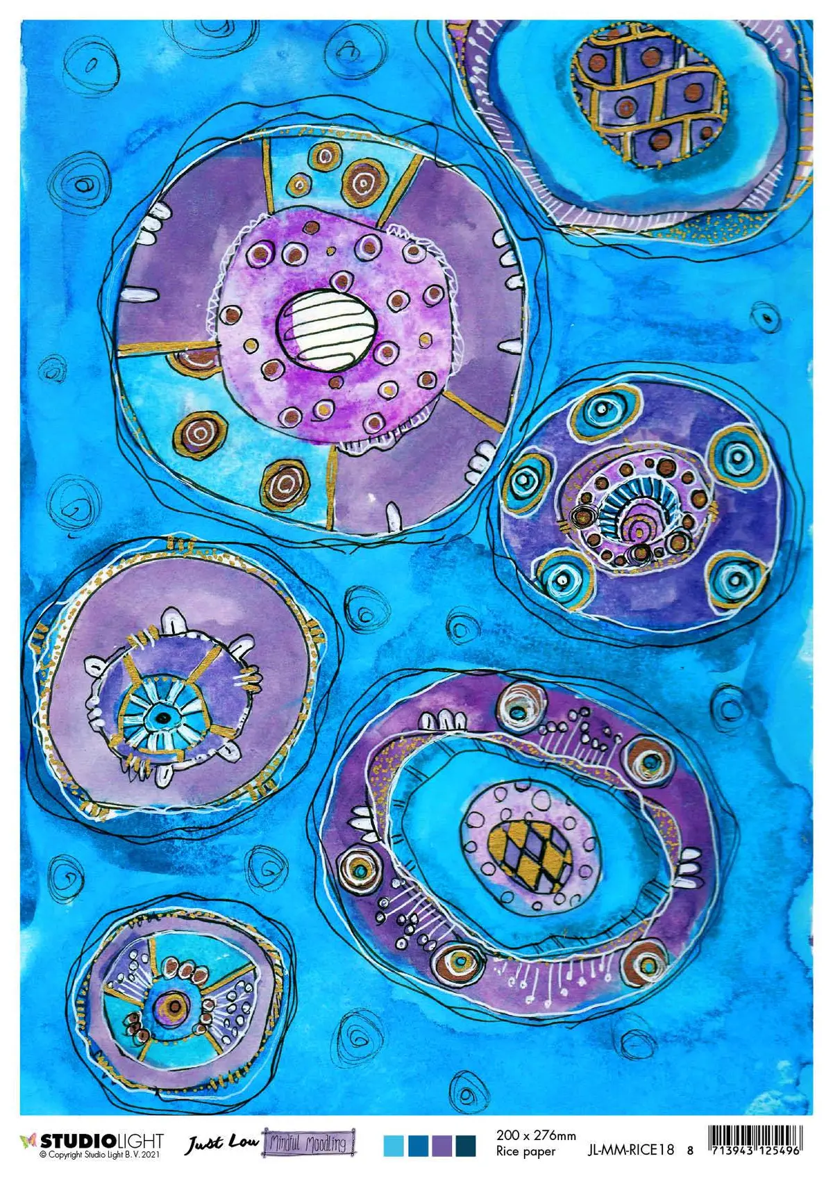 Jl Rice Paper Blue Moodle Mindful Moodling 210X297mm Nr.18 1