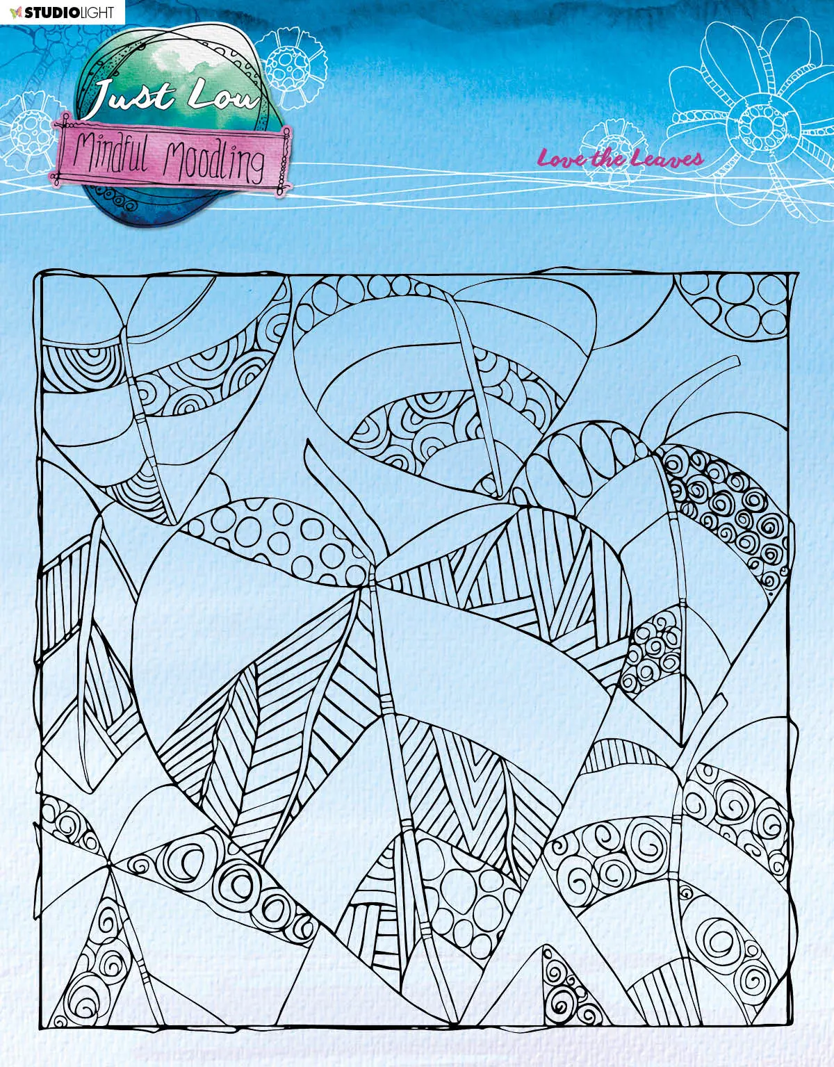 Jl Clear Stamp Love The Leaves Mindful Moodling 203,2X203,2X3mm 1 Pc Nr.191 1