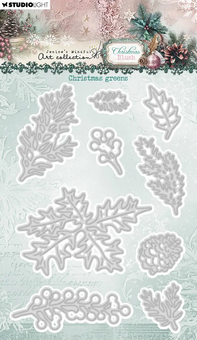 Jma Cutting Die Christmas Greens Christmas Blush 9 Pieces 1