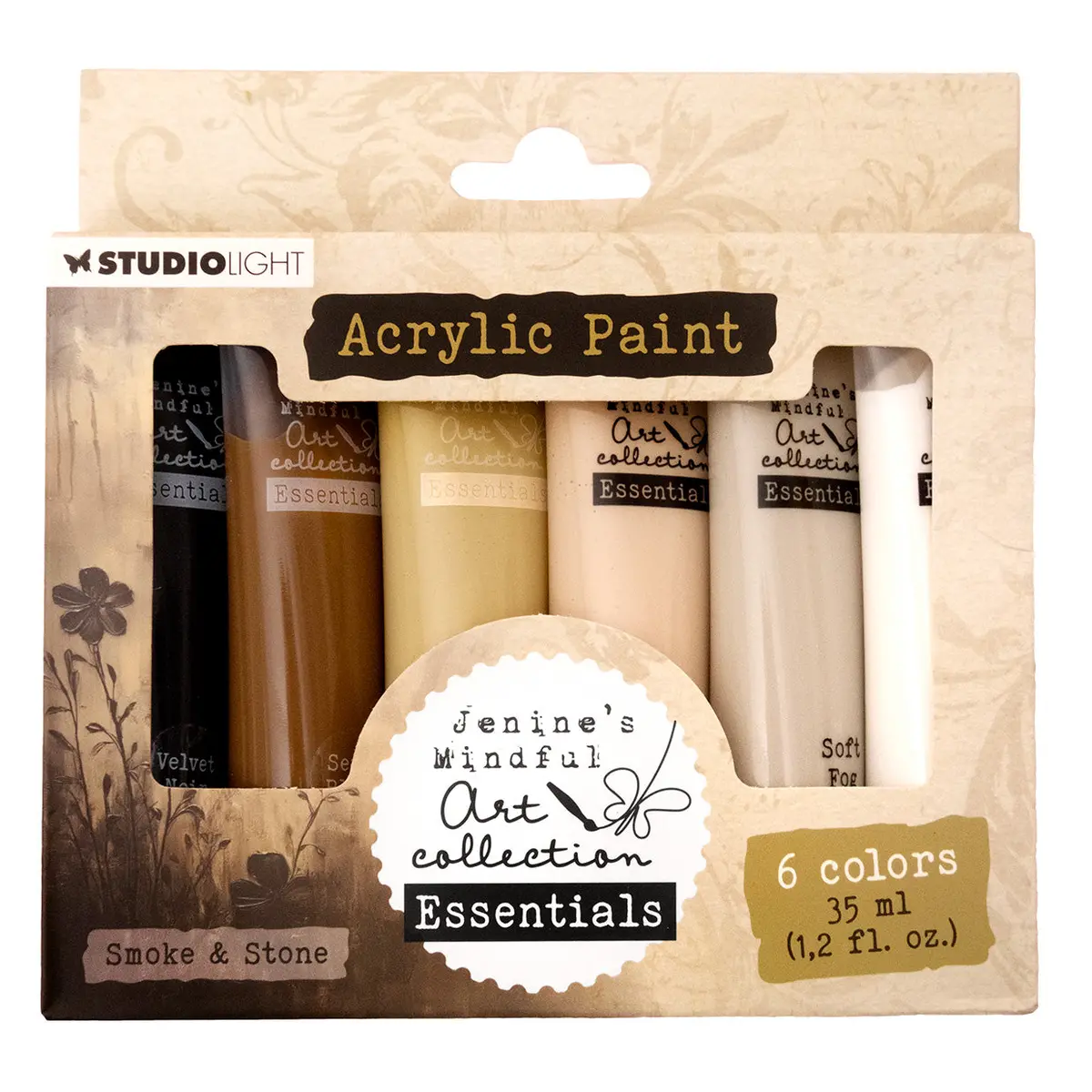Jma Acrylic Paint Smoke & Stone Essentials 172X154x25mm 6 Pieces 1
