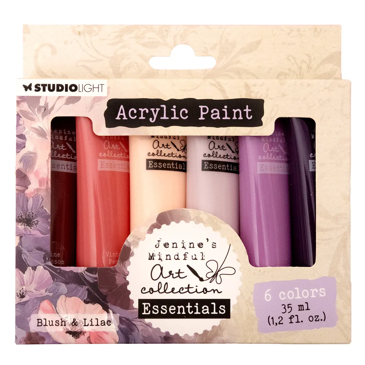 Jma Acrylic Paint Blush & Lilac Essentials 172X154x25mm 6 Pieces 1