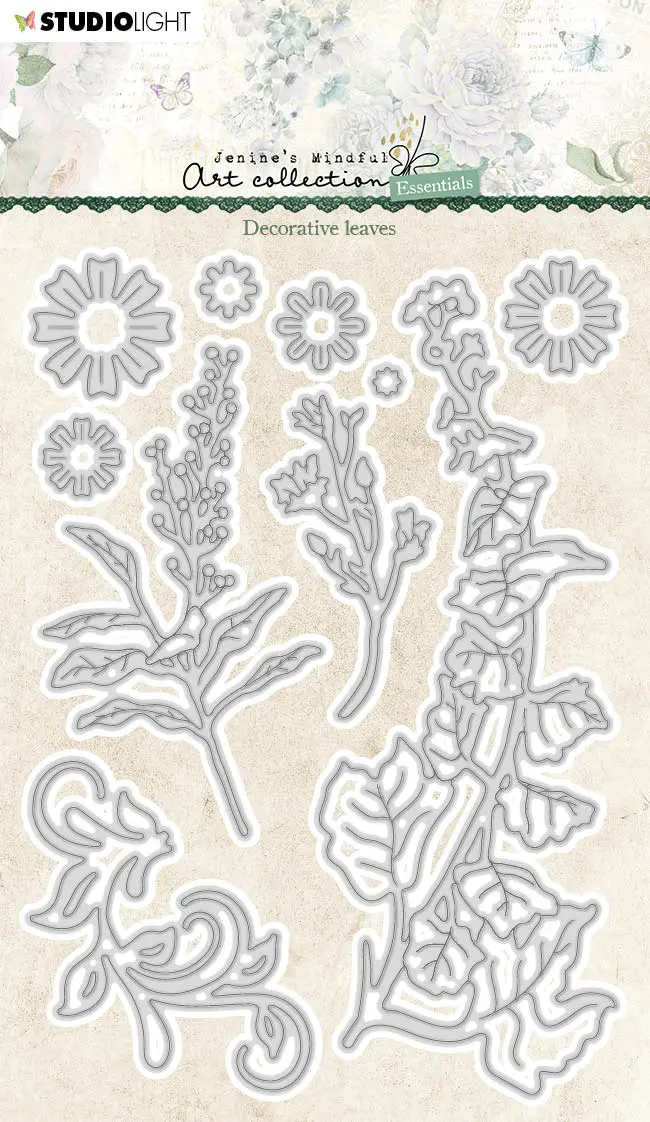 Jma Cutting Die Decorative Leaves Essentials 99X142x1mm 10 Pc Nr.205 1