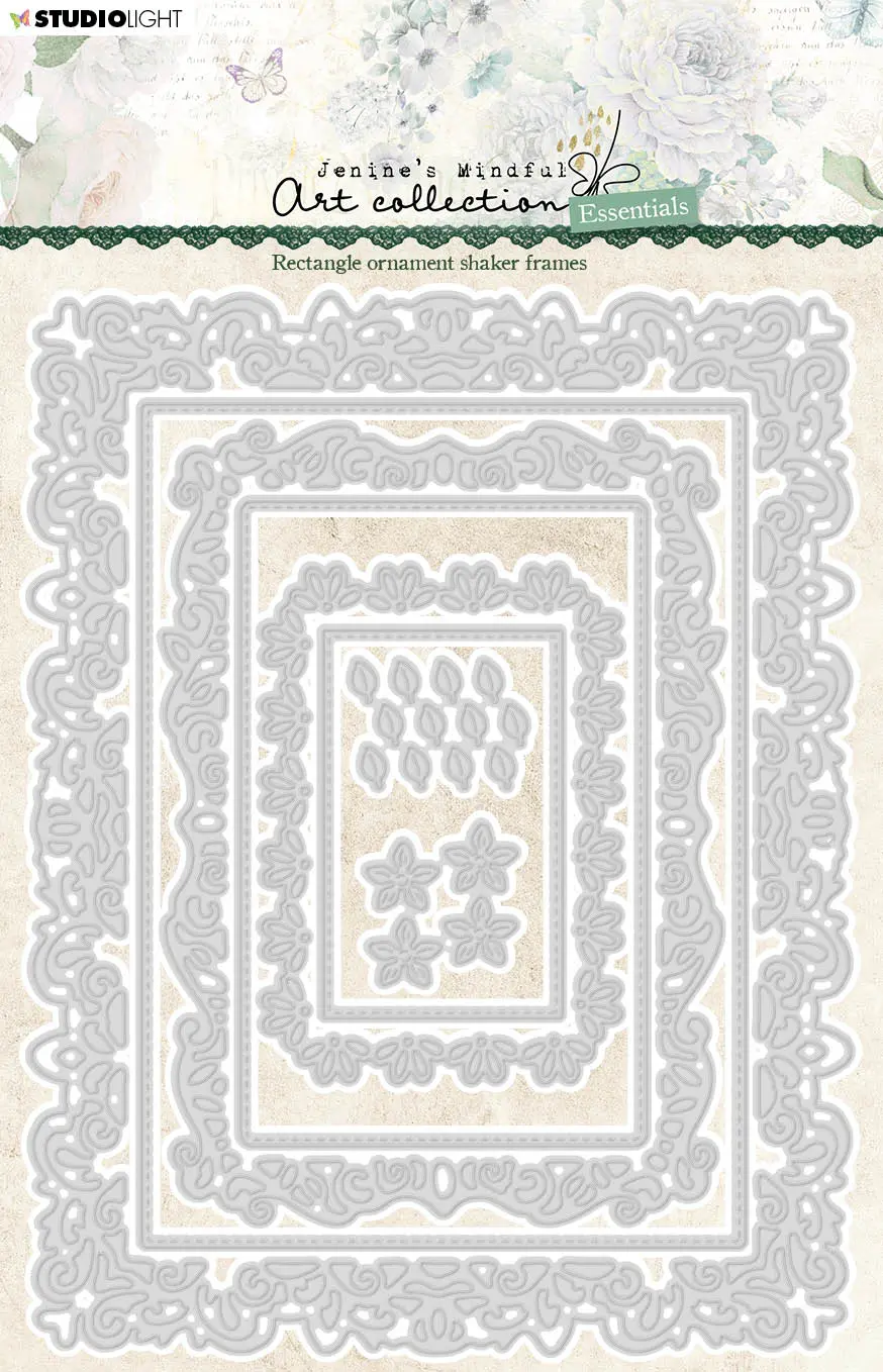 Jma Cutting Die Rectangle Ornament Frames Essentials 137X177x1mm 8 Pc Nr.471 1