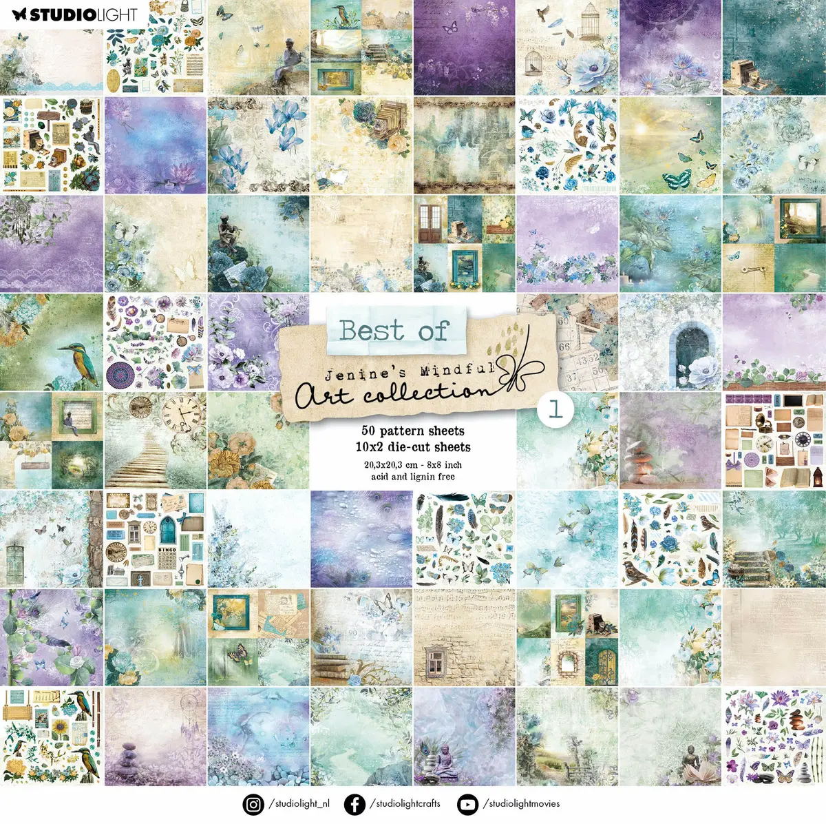 Jma Die-Cut Block Best Of - 1 Essentials 203X203x16mm 70 Sh Nr.69 1