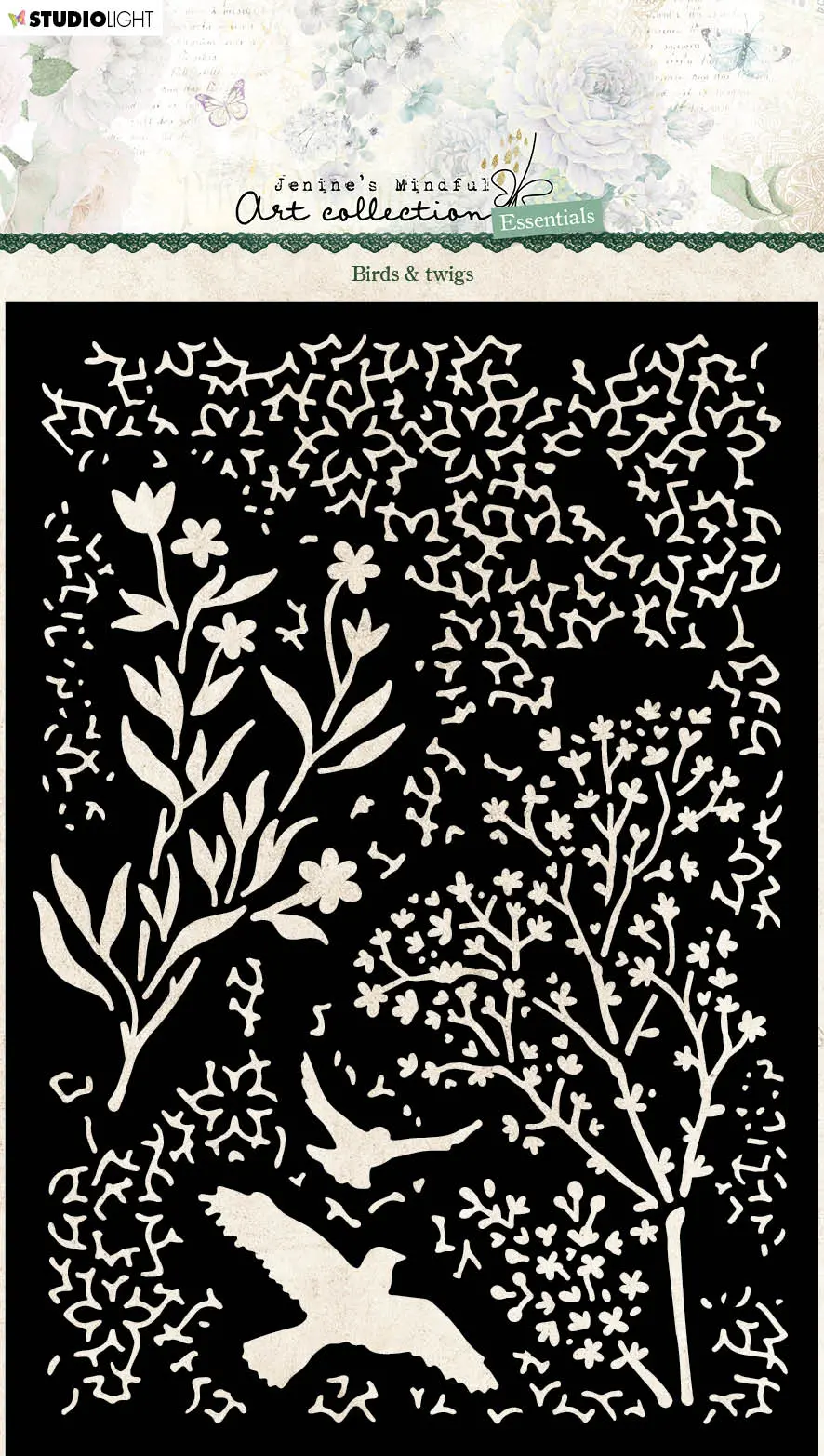 Jma Mask Birds & Twigs Essentials 148X210x1mm 1 Pc Nr.102 1