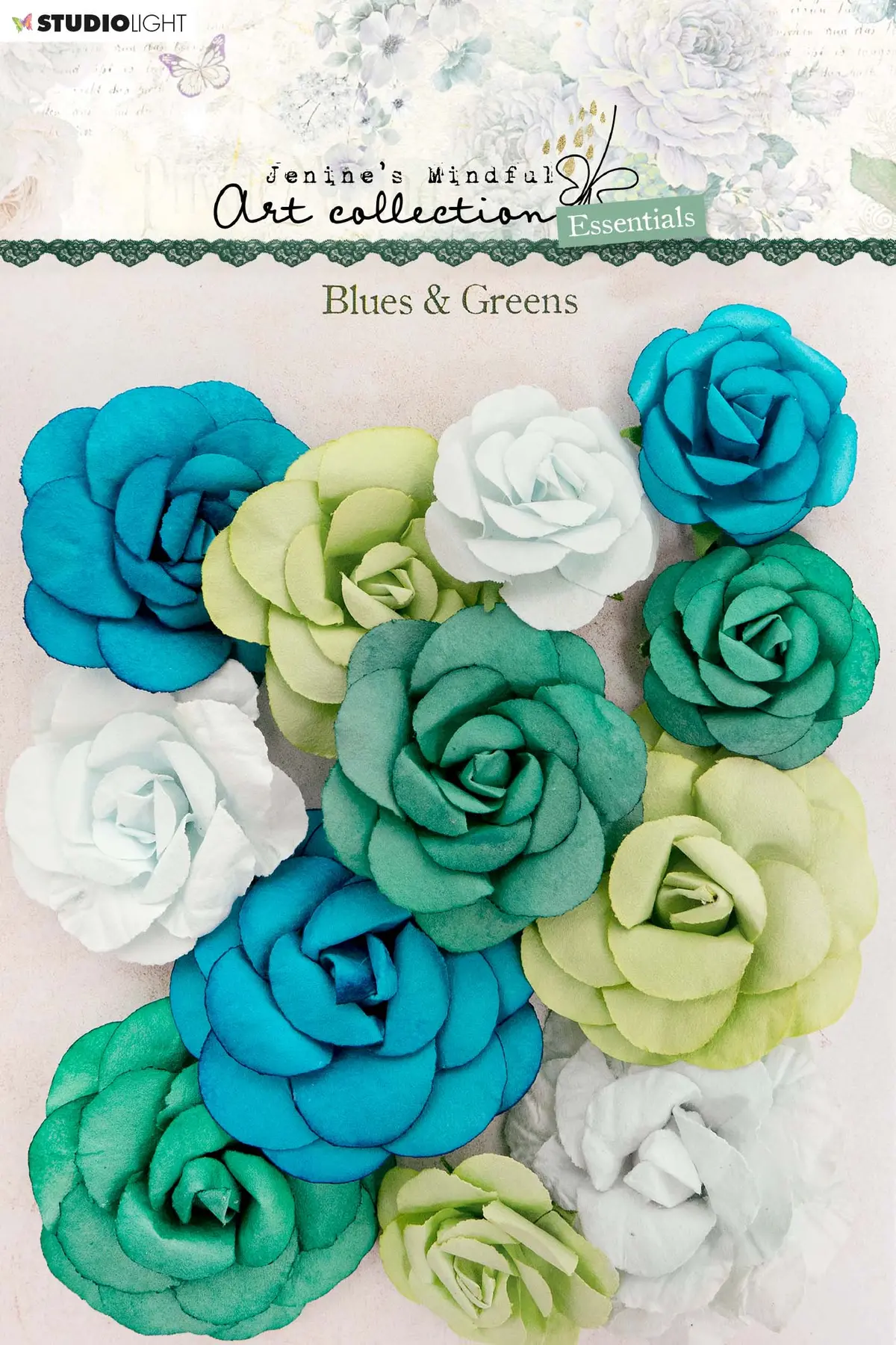 Jma Paper Flowers Blues & Greens Essentials 90X120x6mm 12 Pc Nr.02 1