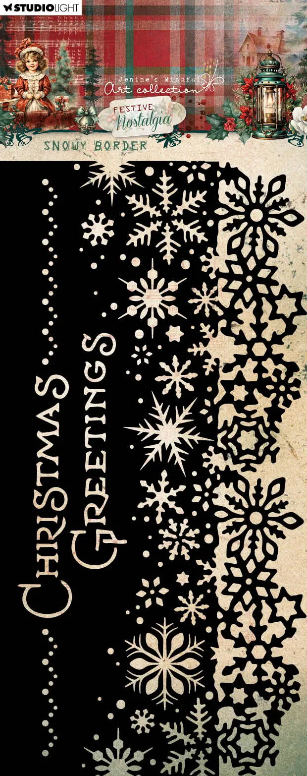 Jma Mask Snowy Border Festive Nostalgia 1 Pc 1