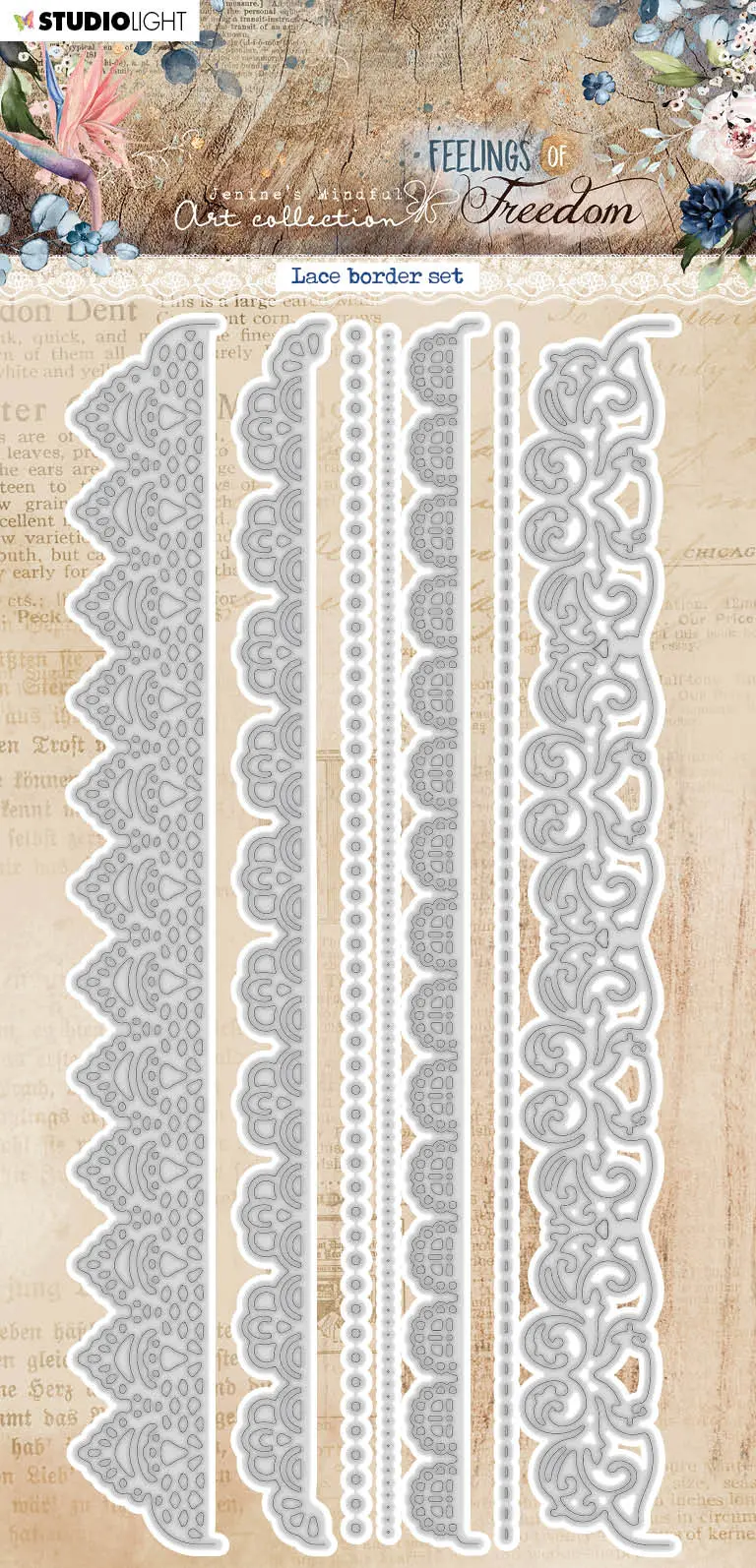 Jma Cutting Die Lace Border Set Feelings Of Freedom 103X210x1mm 7 Pc Nr.515 1