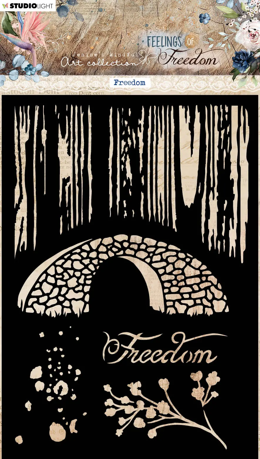 Jma Mask Freedom Feelings Of Freedom 148X210x1mm 1 Pc Nr.193 1