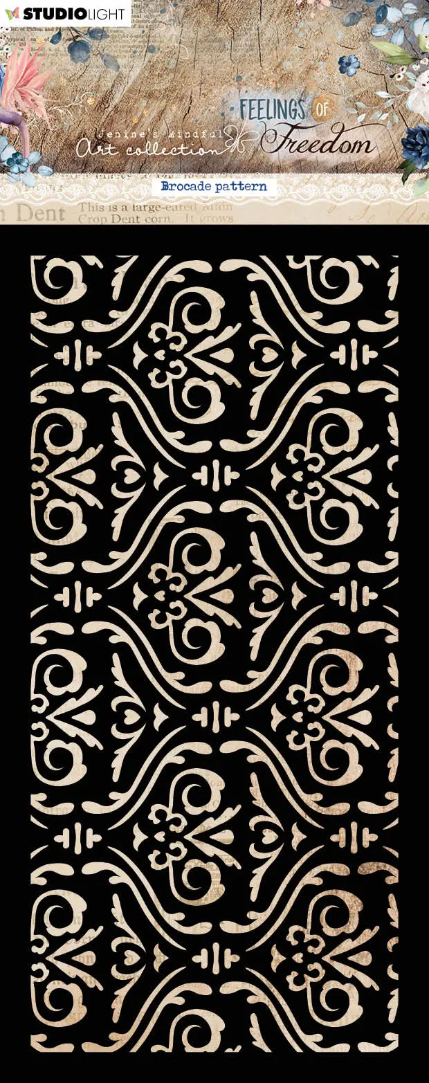 Jma Mask Brocade Pattern Feelings Of Freedom 105X210x1mm 1 Pc Nr.194 1