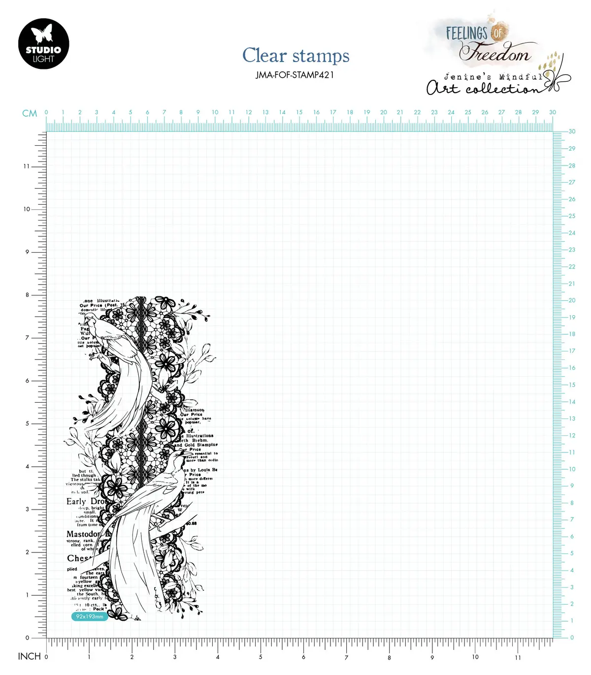 Jma Clear Stamp Birds-Of-Paradise Feelings Of Freedom 92X193x3mm 1 Pc Nr.421 2