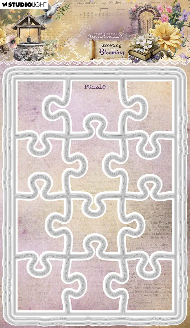 Jma Cutting Die Puzzle Growing & Blooming 3 Pieces 1