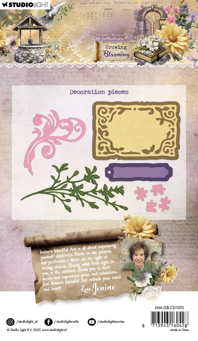 Jma Cutting Die Decoration Pieces Growing & Blooming 7 Pieces 2