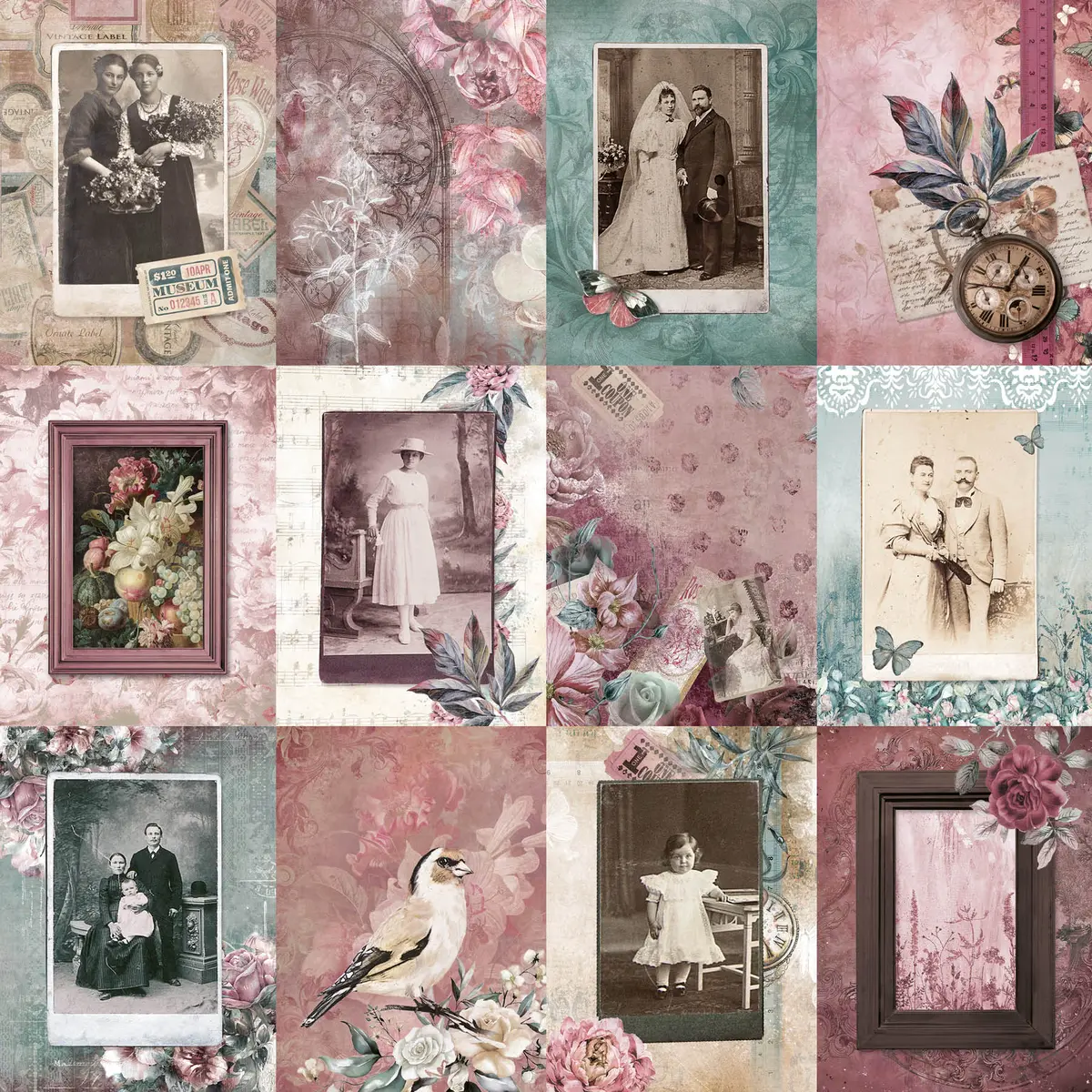 Jma Scrap Set Backgrounds & Elements Inner Peace 304,8X304,8X3mm 12 Sh Nr.13 2