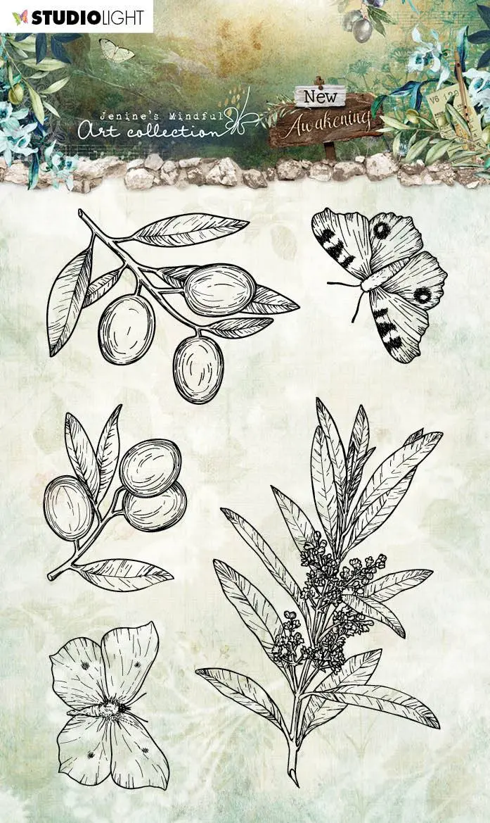 Jma Clear Stamp Olive Branches New Awakening 105X148mm Nr.19 1