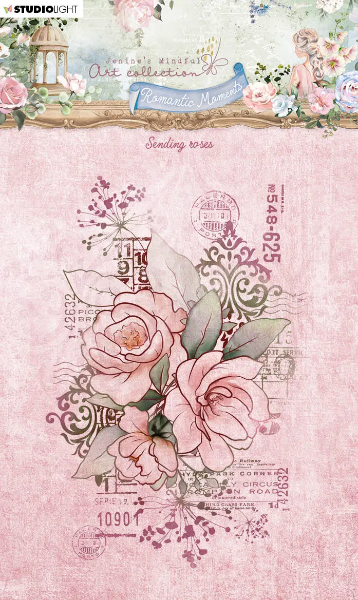 Jma Clear Stamp Sending Roses Romantic Moments 88X129x3mm 1 Pc Nr.481 1
