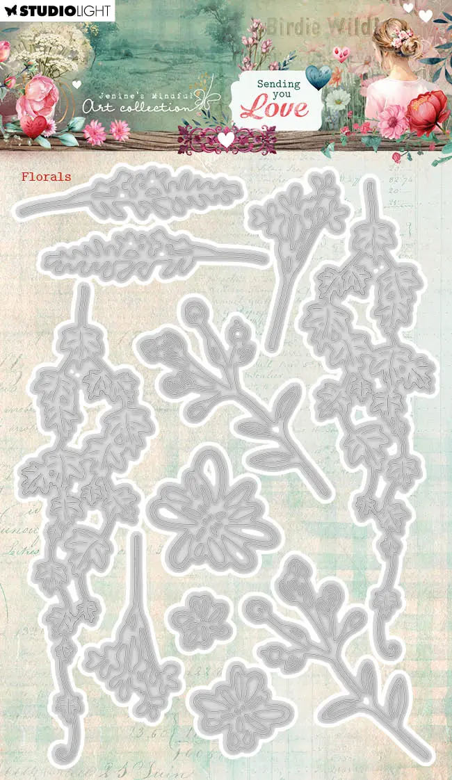 Jma Cutting Die Florals Sending You Love 11 Pc 1