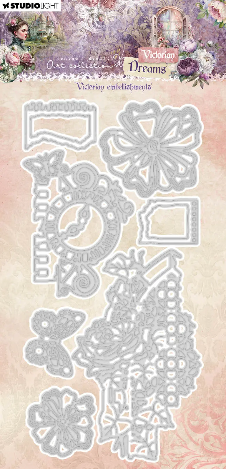 Jma Cutting Die Victorian Embellishments Victorian Dreams 7 Pc 1