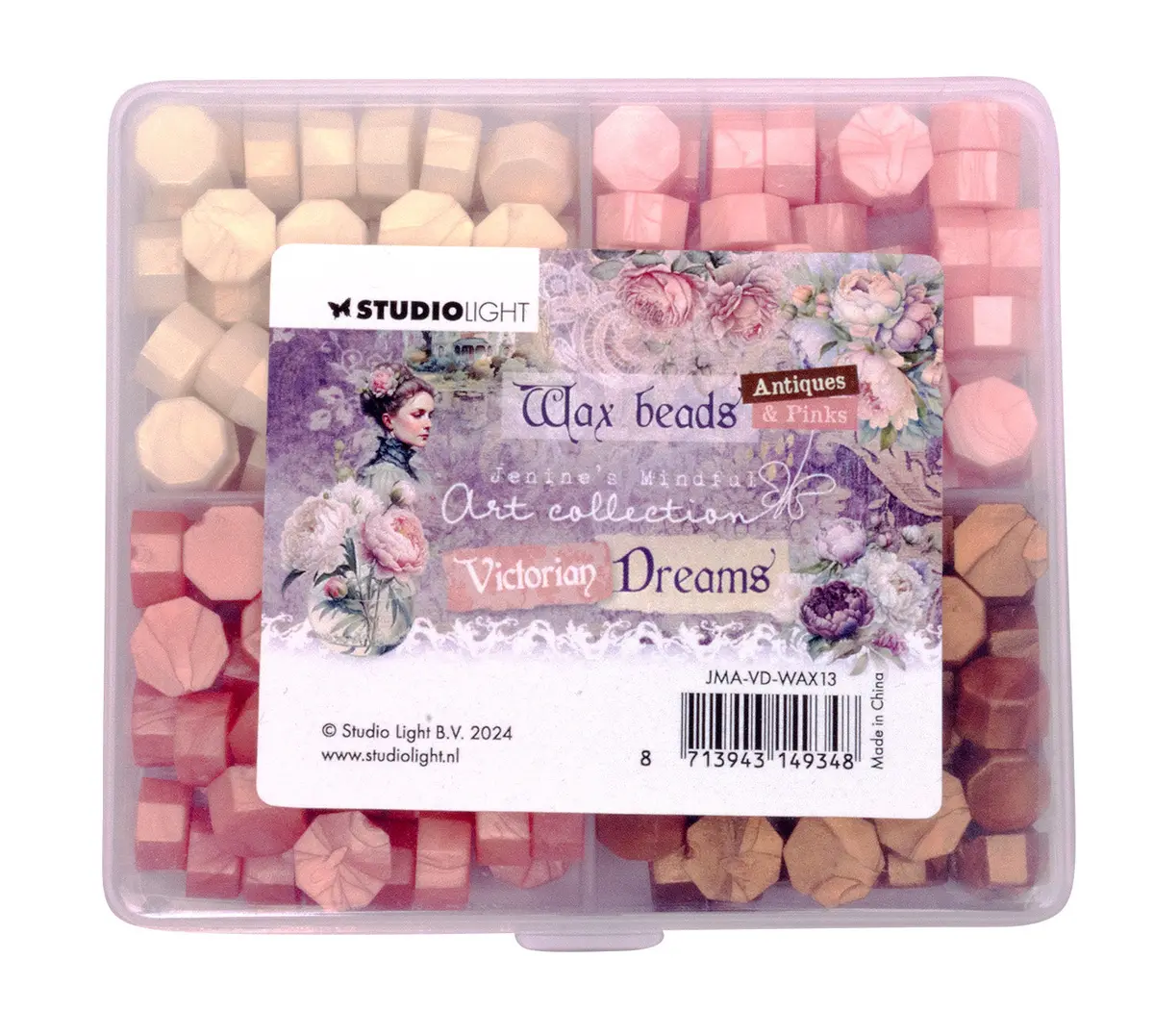 Jma Wax Beads 4 Colors Pink Victorian Dreams 60 G 1