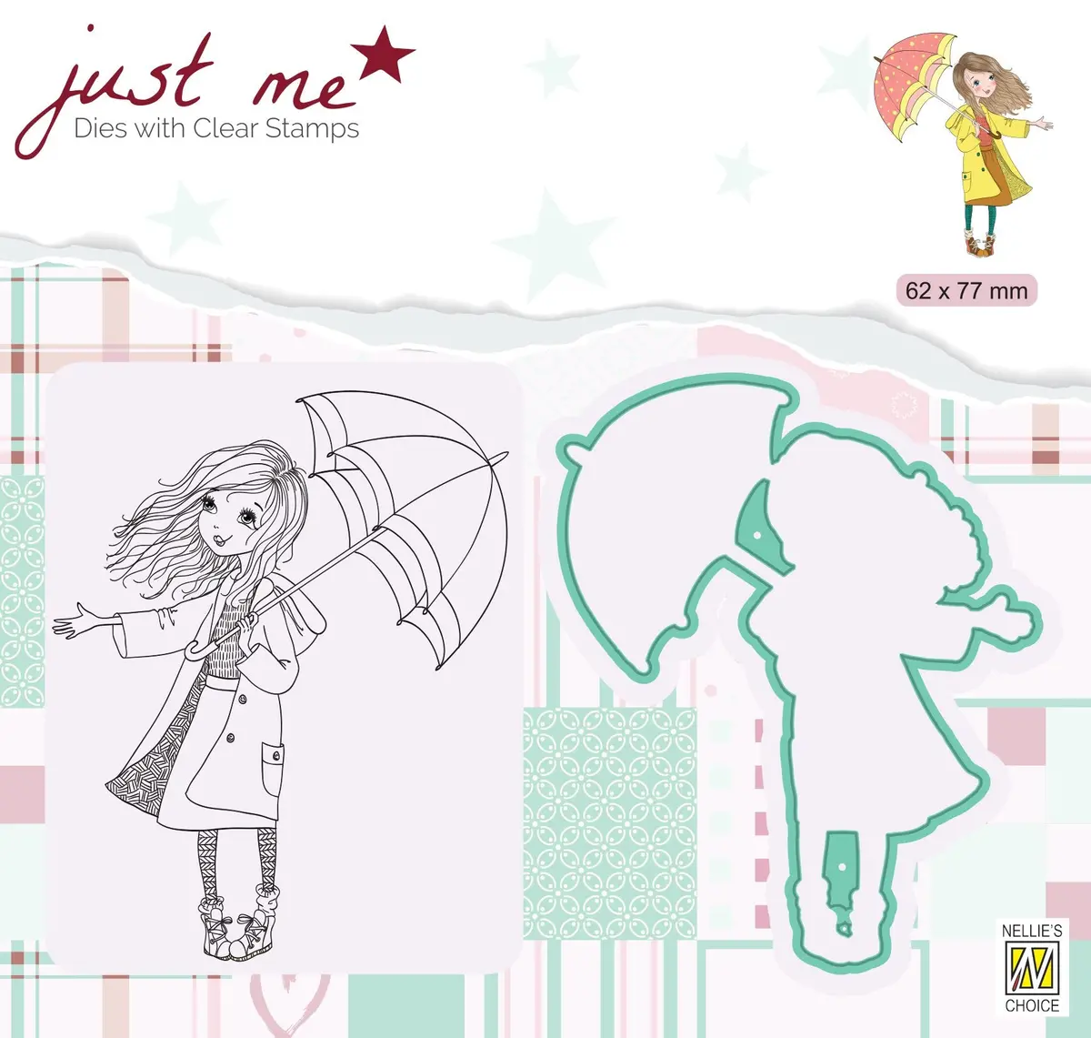 Just Me Stamp & Die Set Autumn Weather 1