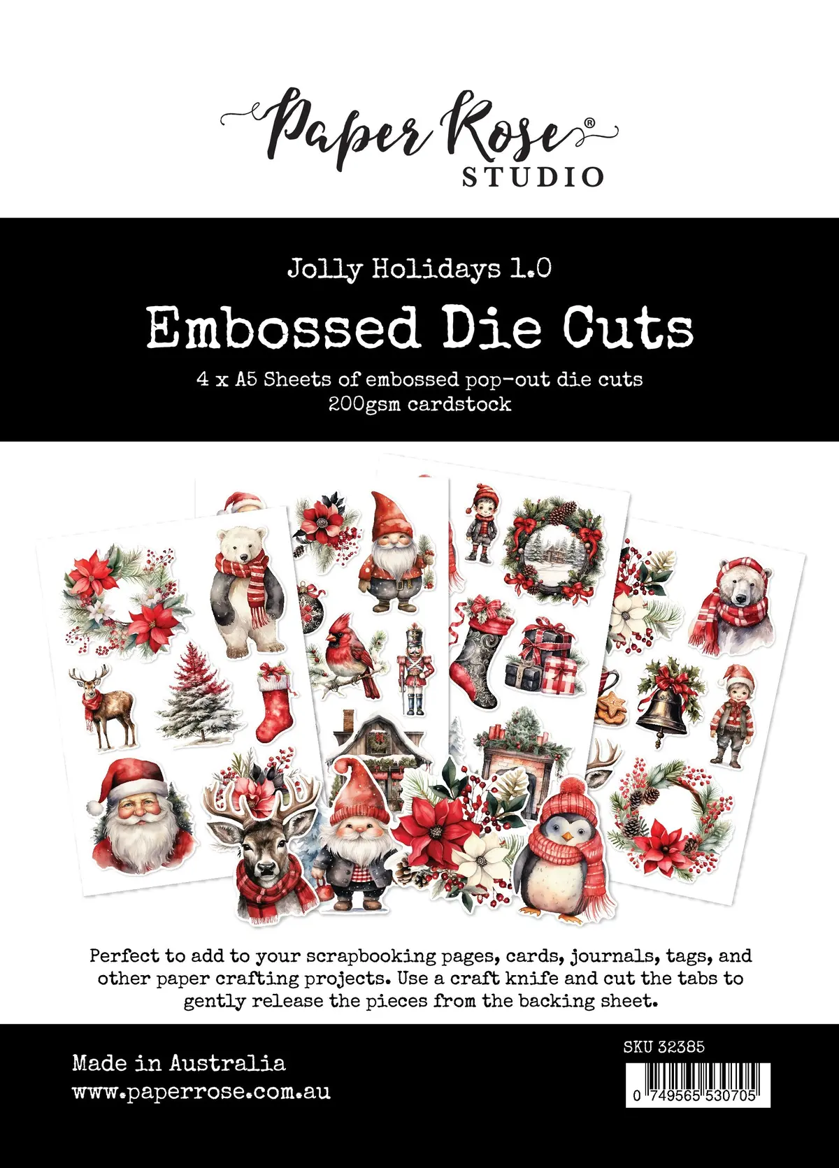 Jolly Holidays 1.0 Embossed Die Cuts 32385 1