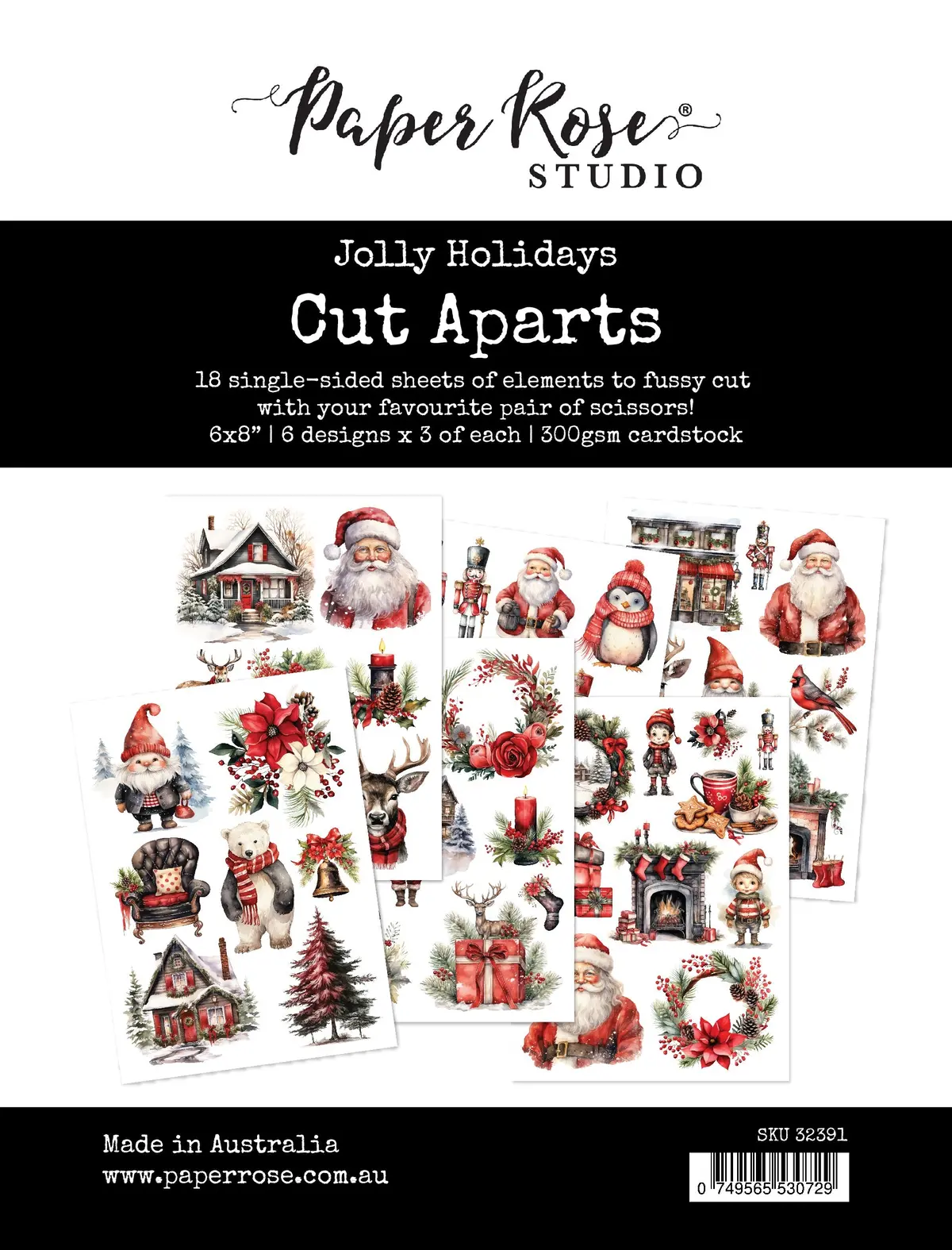 Jolly Holidays Cut Aparts Paper Pack 32391 1