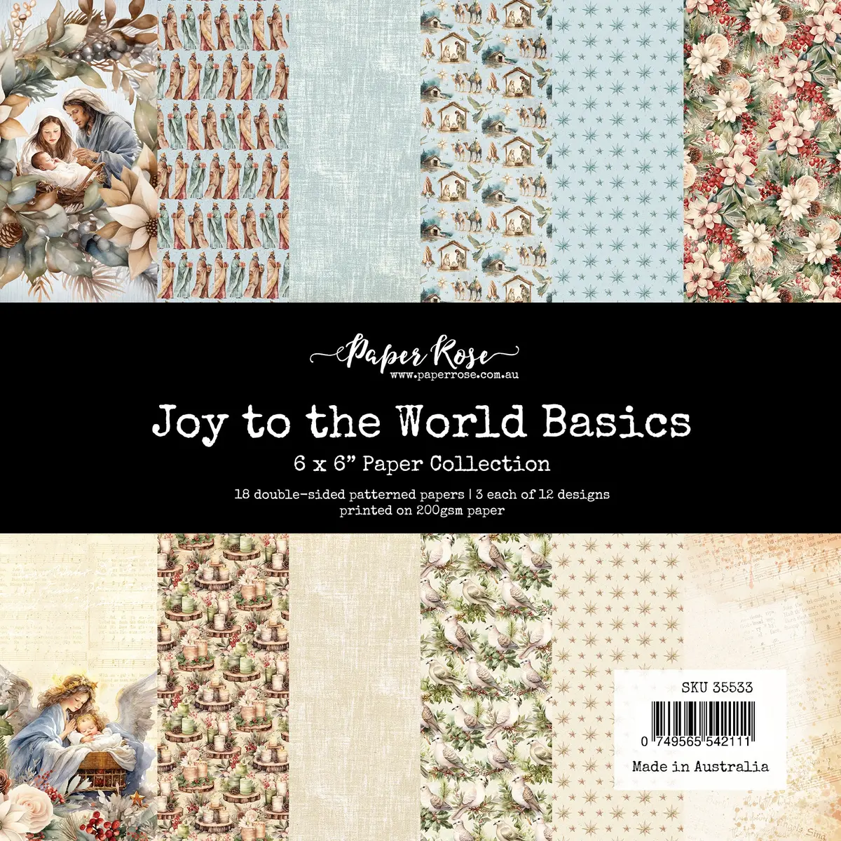 Joy To The World Basics 6X6 Paper Collection 35533 1