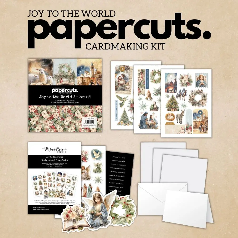 Joy To The World Papercuts Cardmaking Kit 35530 1