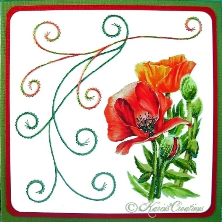 Kc Embroidery Pattern - Swirly Vines 1