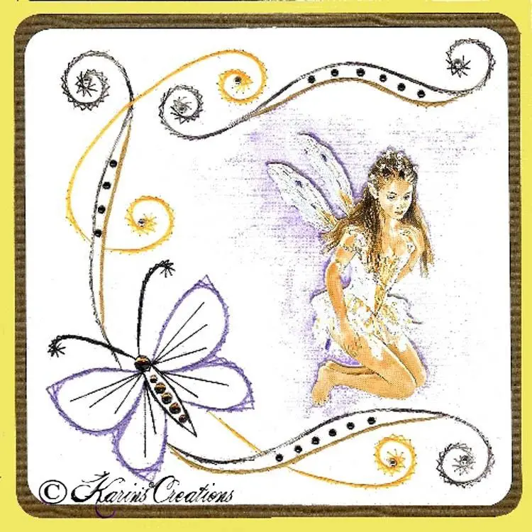 Kc Embroidery Pattern - Butterfly Swirls 1