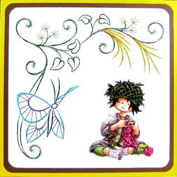 Kc Embroidery Pattern - Side Swirls 1
