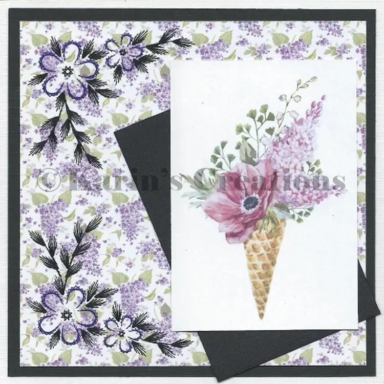 Kc Embroidery Pattern - Flower Corner 1