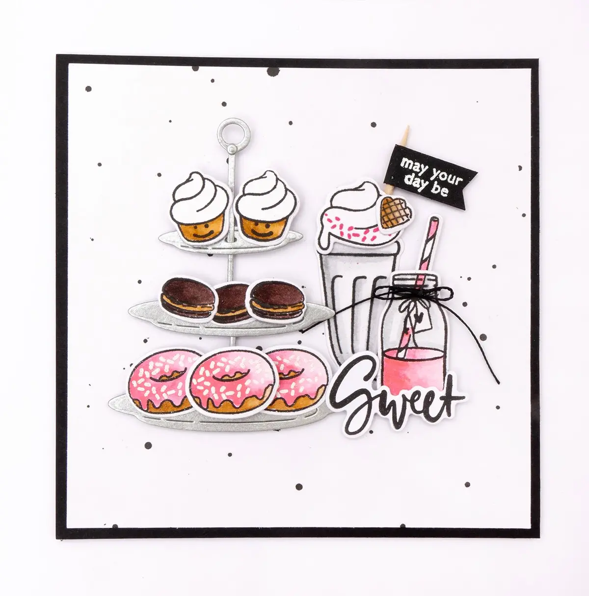 Kj Stamp & Cutting Die Complete Pets Sweet Table Missees By Karin Joan 105X148mm Nr.11 2