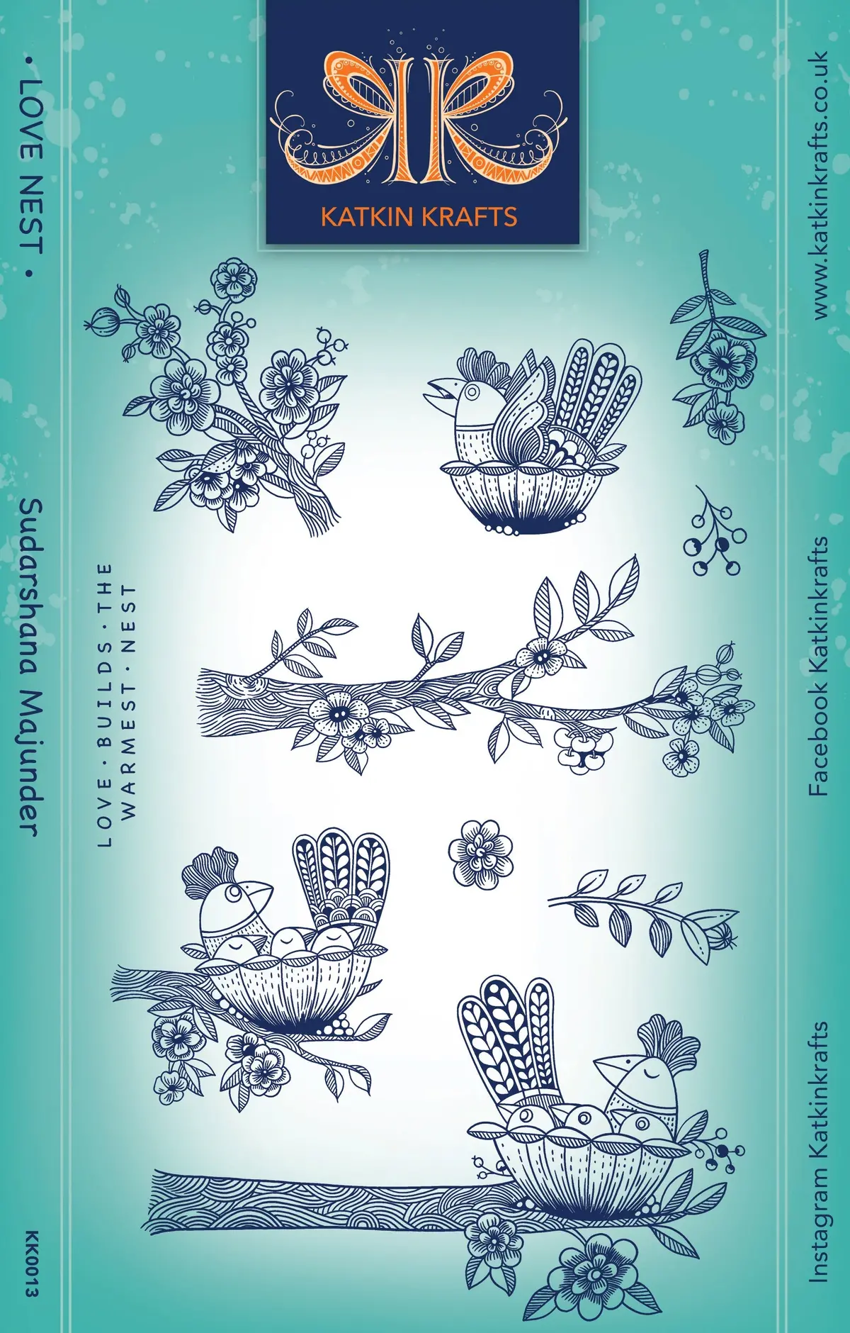 Katkin Krafts Love Nest 6 In X 8 In Clear Stamp Set 1