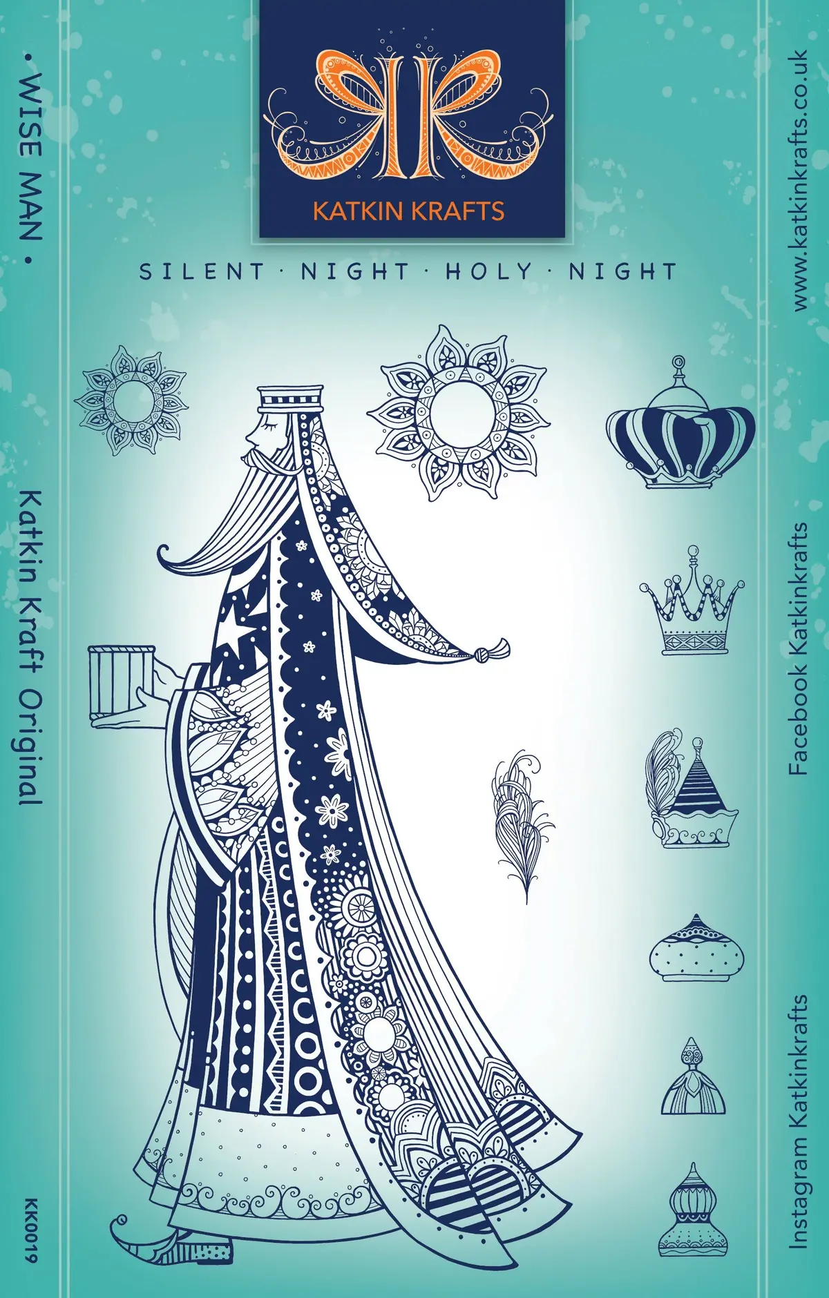 Katkin Krafts Wise Man 6 In X 8 In Clear Stamp Set 1
