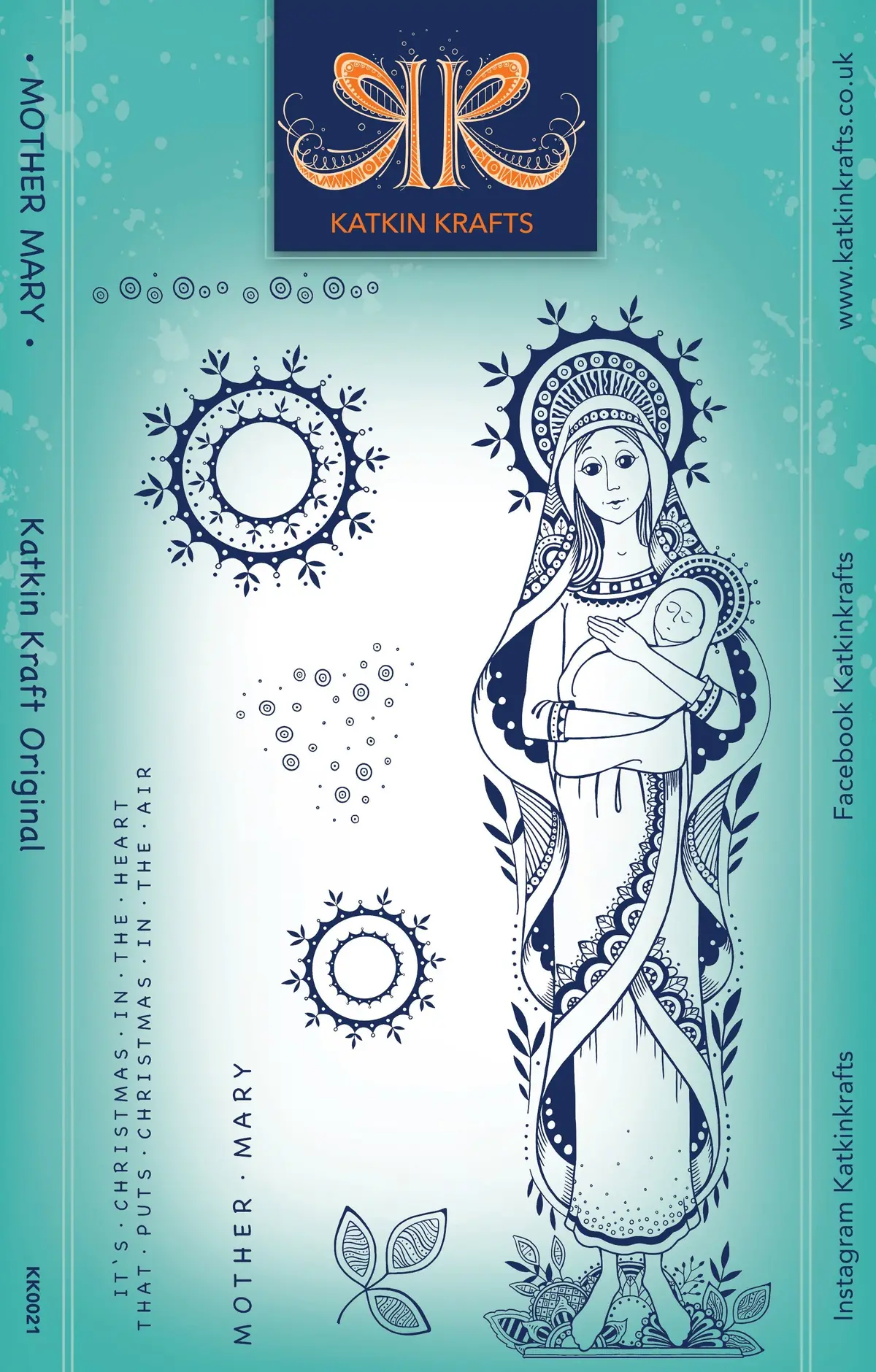 Katkin Krafts Mother Mary 6 In X 8 In Clear Stamp Set 1
