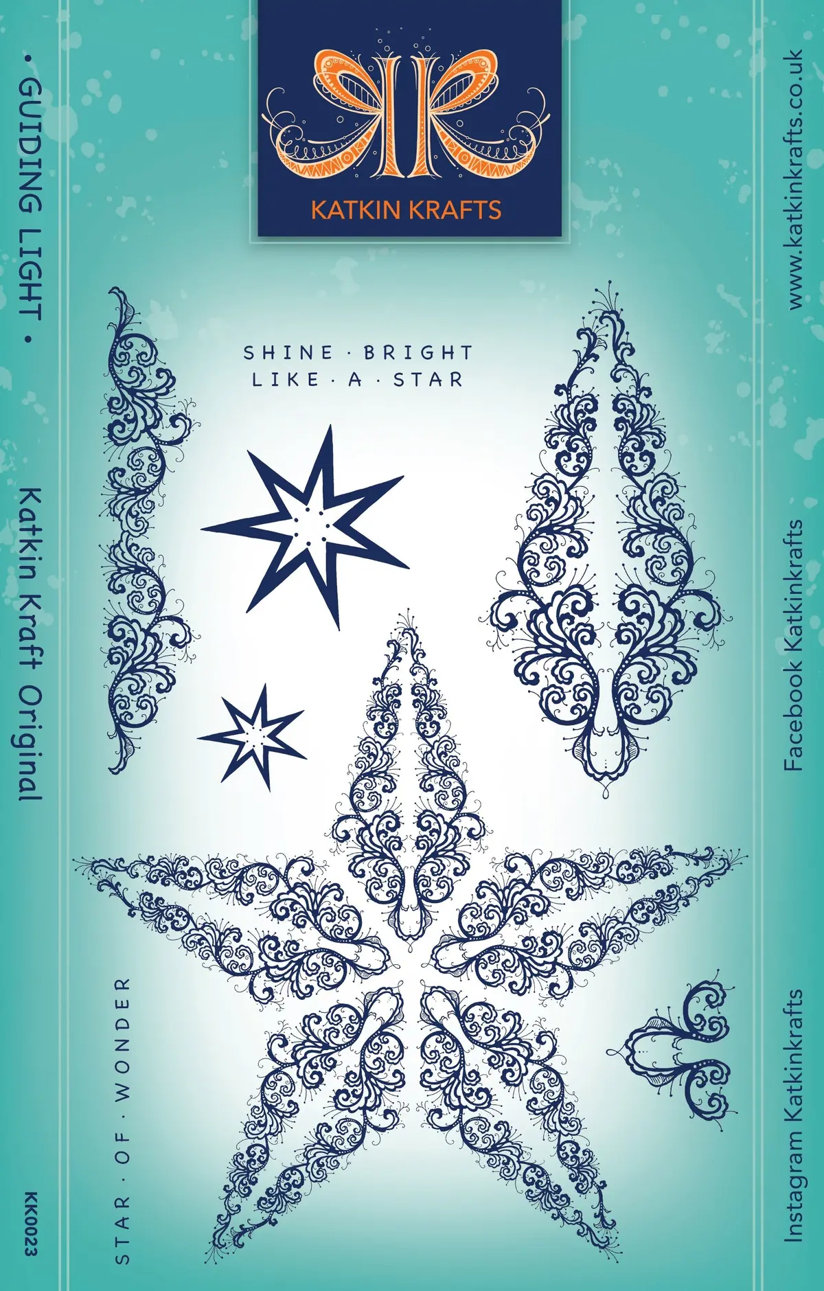 Katkin Krafts Guiding Light 6 In X 8 In Clear Stamp Set 1